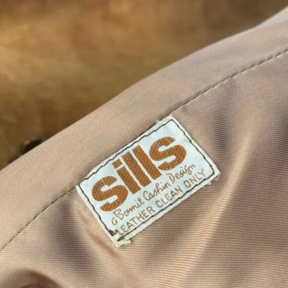 Sills Bonnie Cashin Leather Suede Trench Coat VTG Jacket Brass Twist Lock sz S - Picture 10 of 10